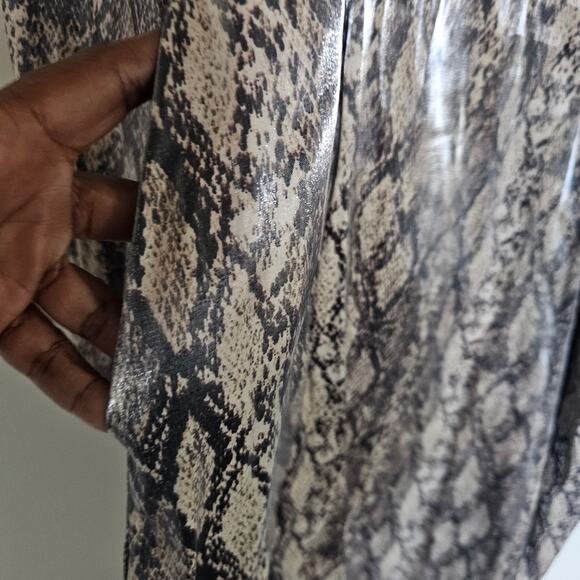 Ava & Viv Long SLEEVES Snakeskin Print Wrap Dress Size XXL - Picture 5 of 8